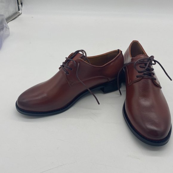 Brown Mens Casual Lace Up Oxford Chunky 